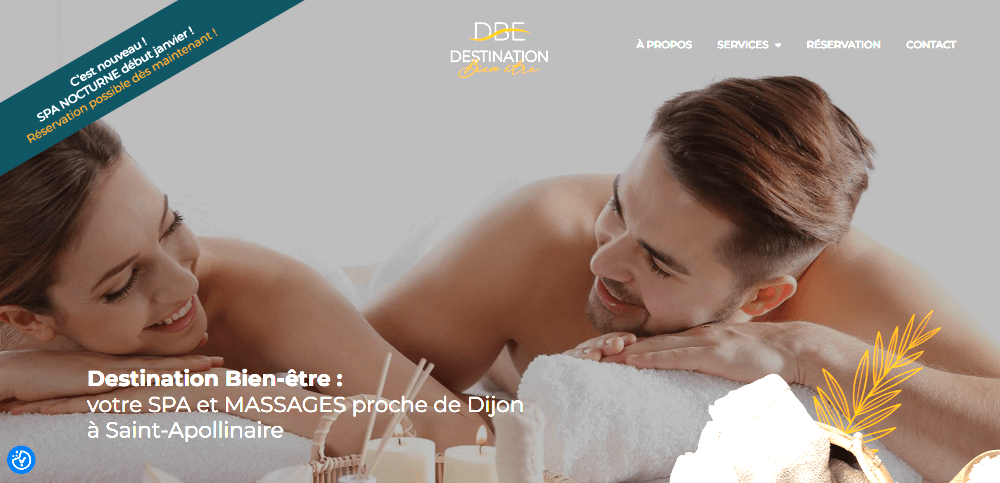 Site vitrine destination bien être