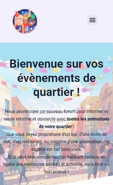 Version mobile du site Le Forum