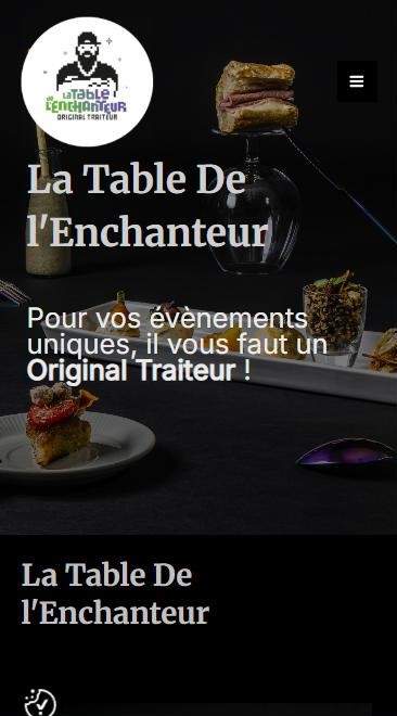 Version mobile du site La Table de l'Enchanteur